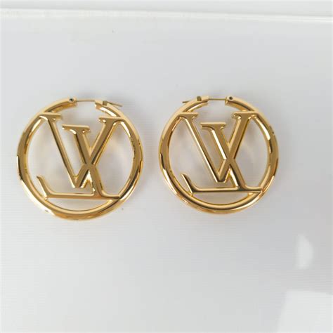 lv hoops earrings|louis vuitton hoop earrings poshmark.